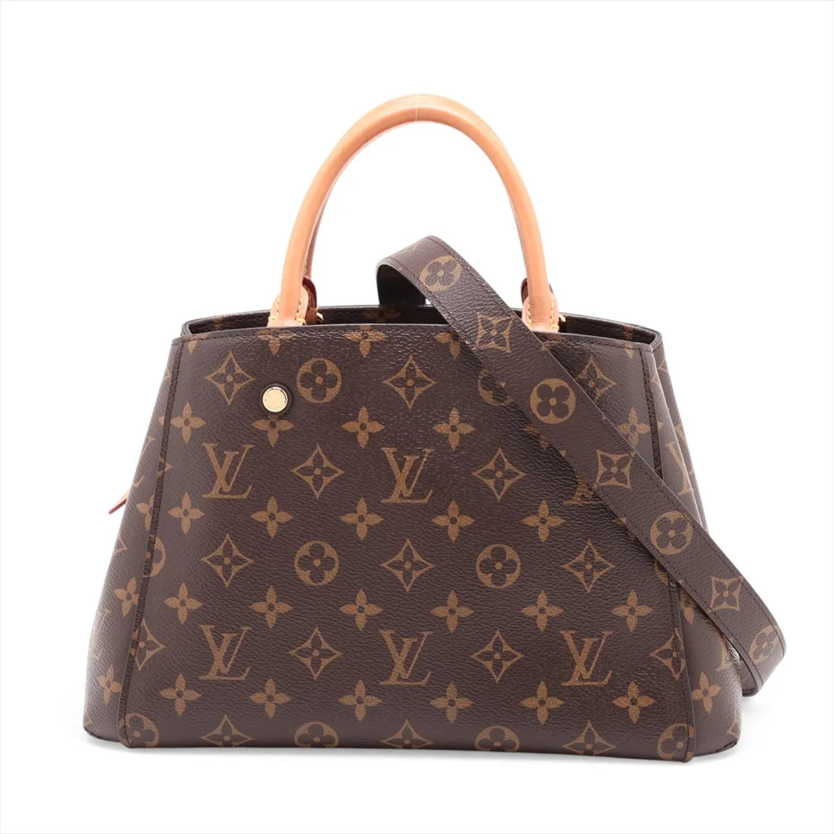 Louis Vuitton Monogram Montaigne BB M41055 Brown There was an RFID response