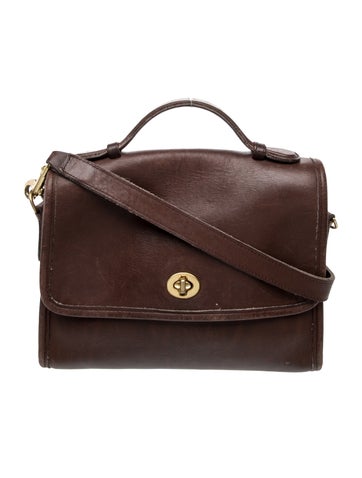 Leather Top Handle Bag Vintage