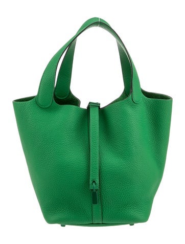 Hermes Clemence Monochrome Picotin Lock 22