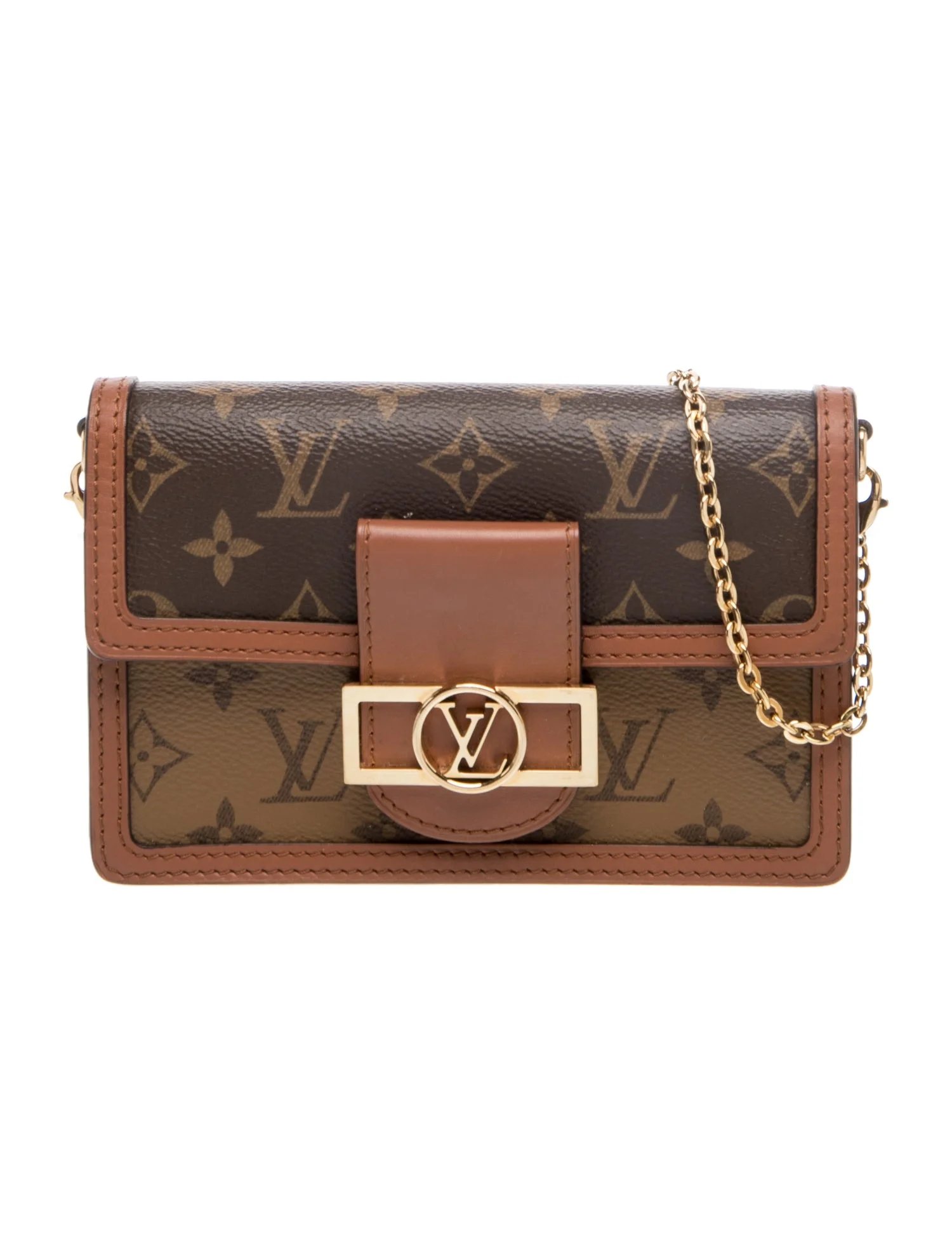 Monogram Reverse Dauphine Chain Wallet Mini