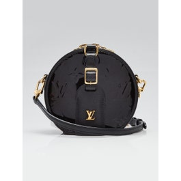Louis Vuitton Noir Monogram Vernis Mini Boite Chapeau Bag