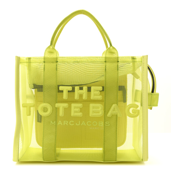 Marc Jacobs Mesh Medium The Tote Bag Fluo Yellow