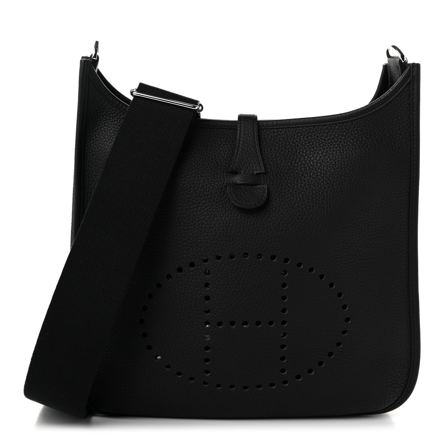 Hermes Taurillon Clemence Evelyne III PM Black