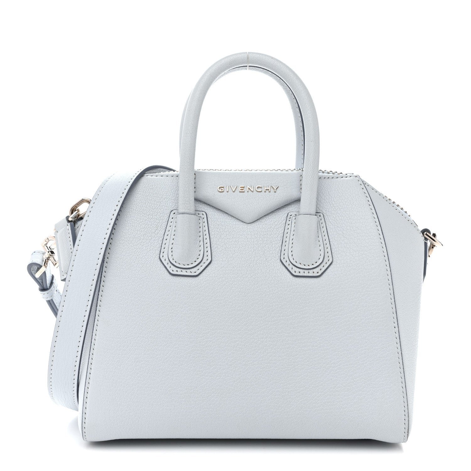 Givenchy Sugar Goatskin Mini Antigona Baby Blue
