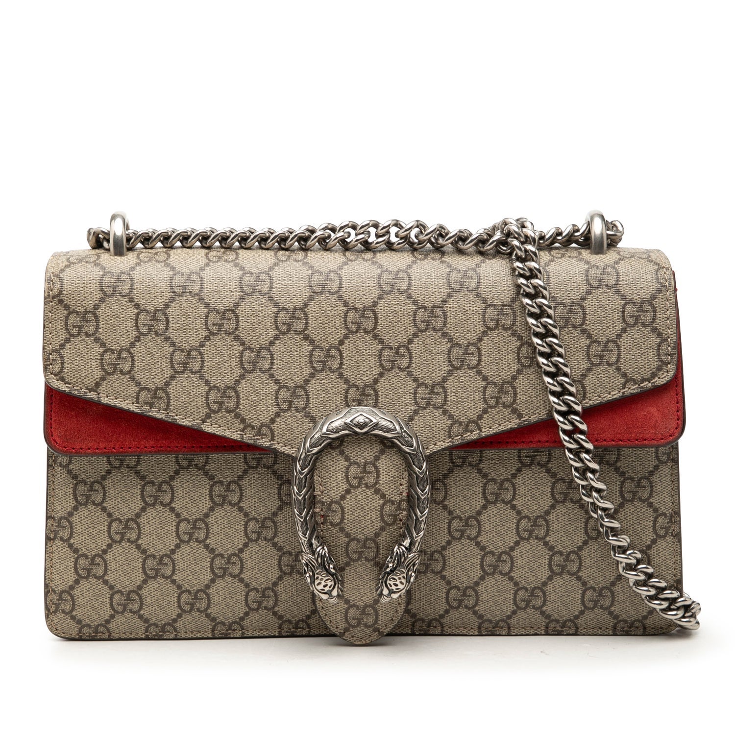 Suede Medium GG Supreme Dionysus Shoulder Bag