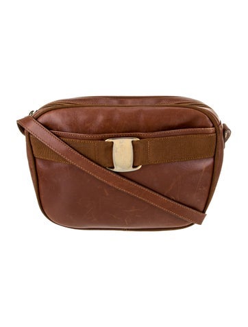 Salvatore Ferragamo Leather Crossbody Bag Vintage