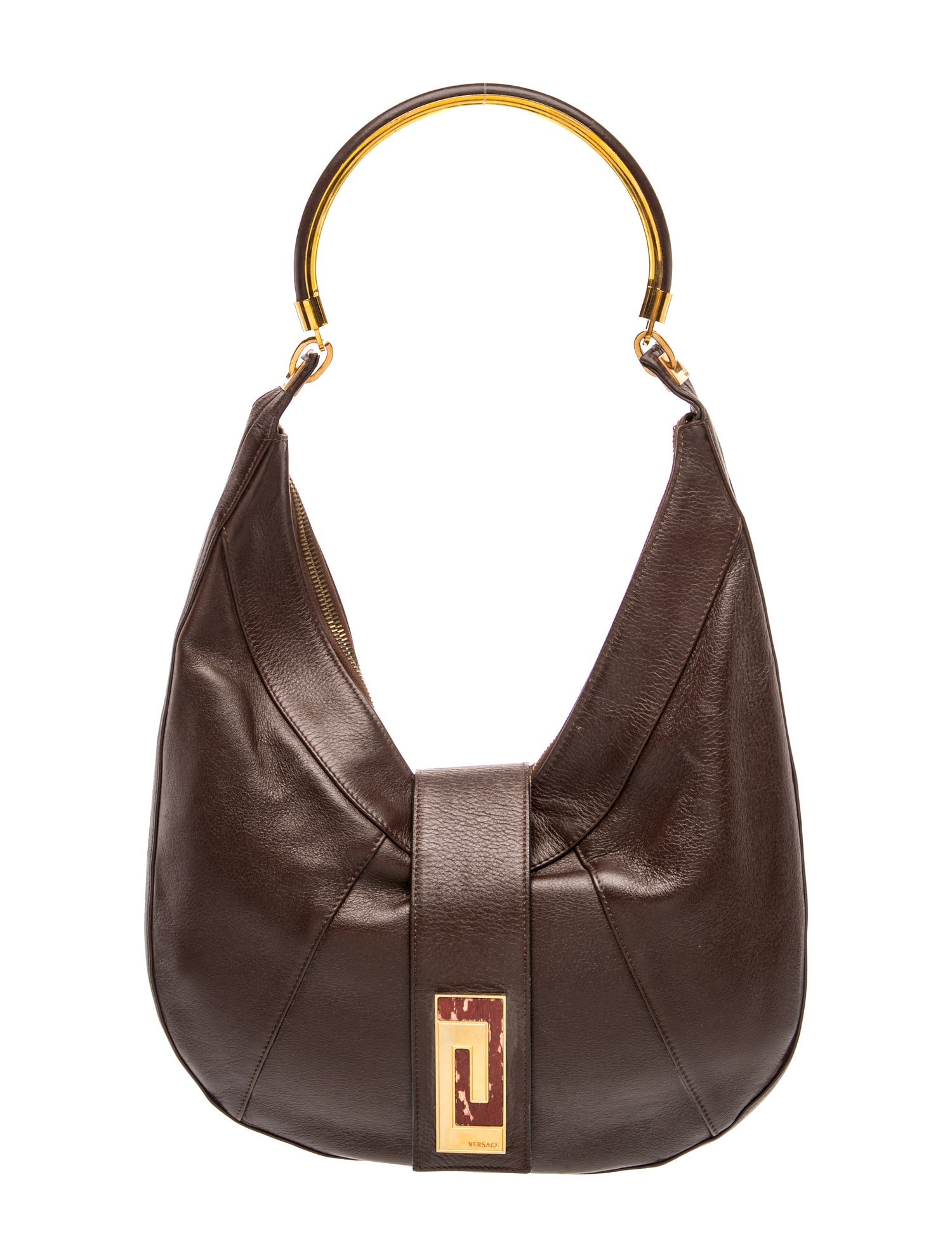 Versace Leather Shoulder Bag Vintage