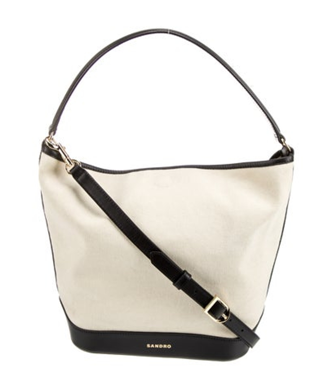 Sandro Canvas Top Handle Bag