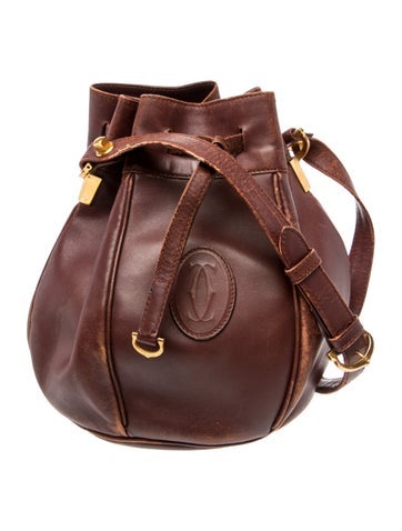 Cartier Leather Bucket Bag Vintage