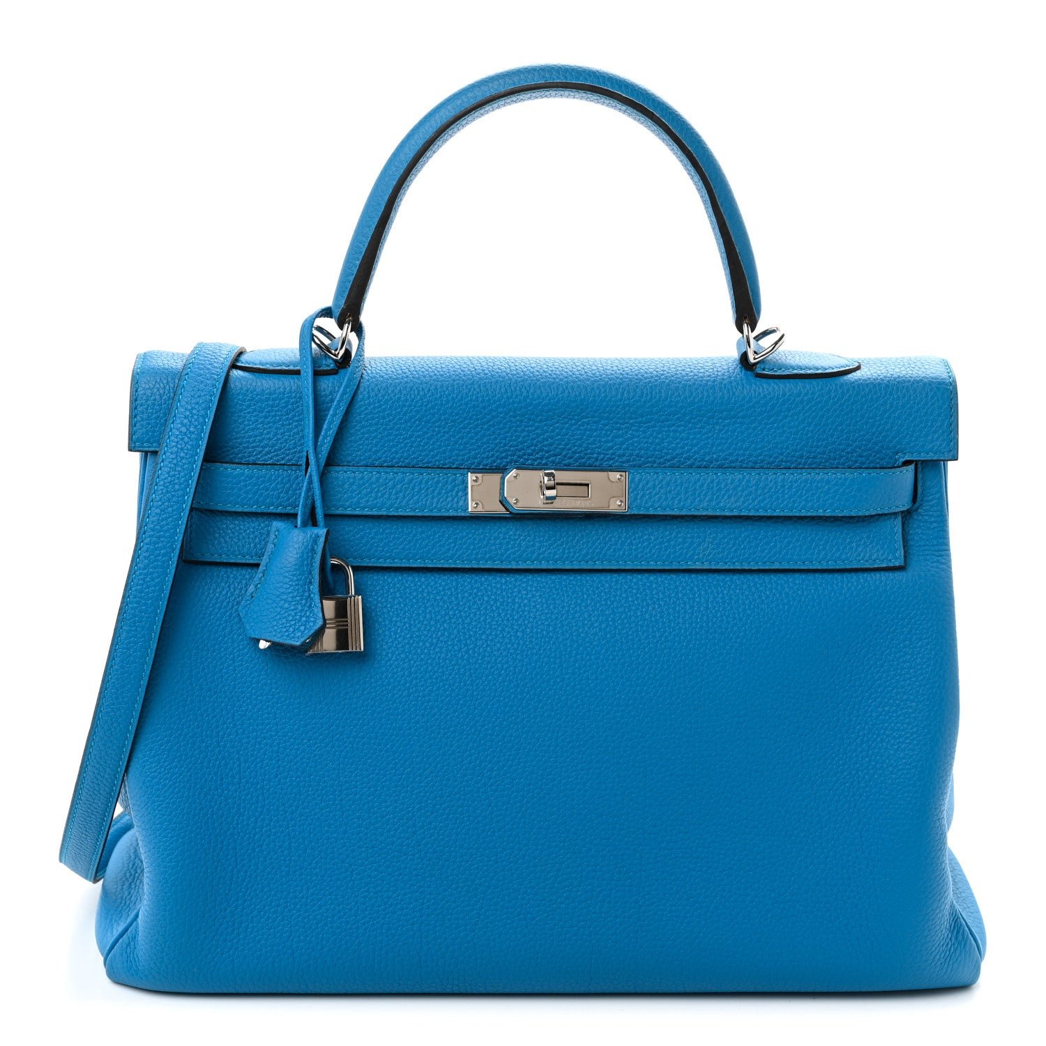 Hermes Togo Kelly Retourne 35 Bleu Zanzibar