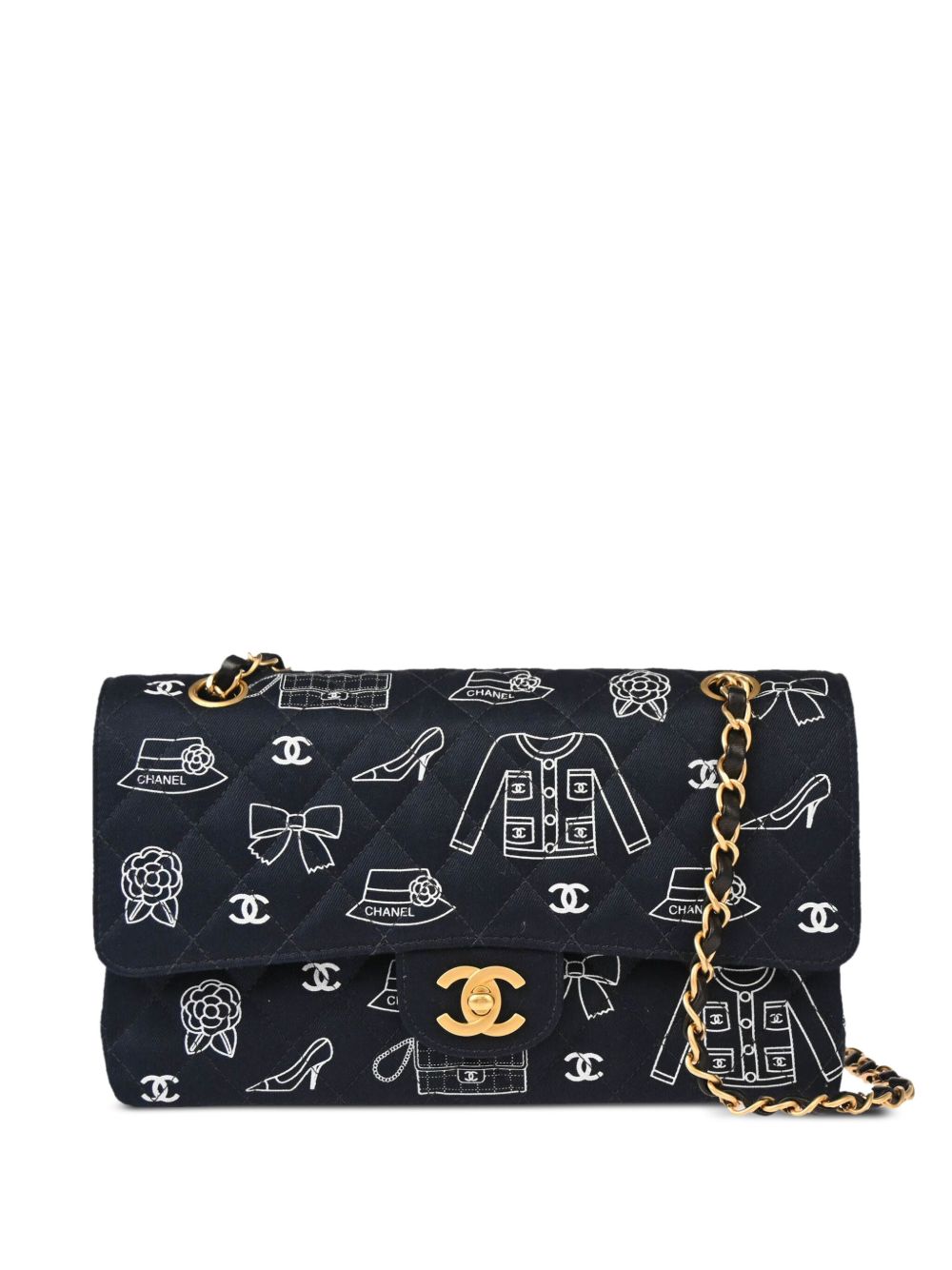 2002 medium Double Flap shoulder bag