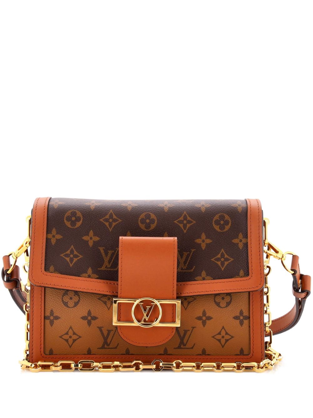 Dauphine Reverse Monogram Canvas MM shoulder bag