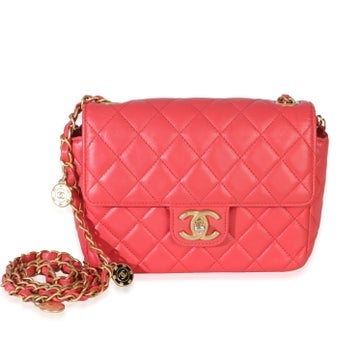 Leather Coco Pins Chain Flap Mini