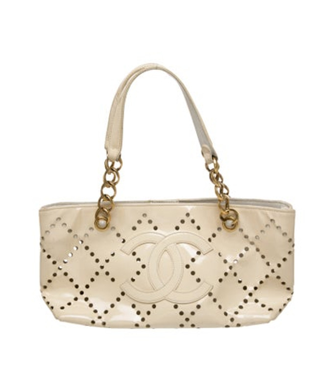 Chanel Small Perforated Cc Tote