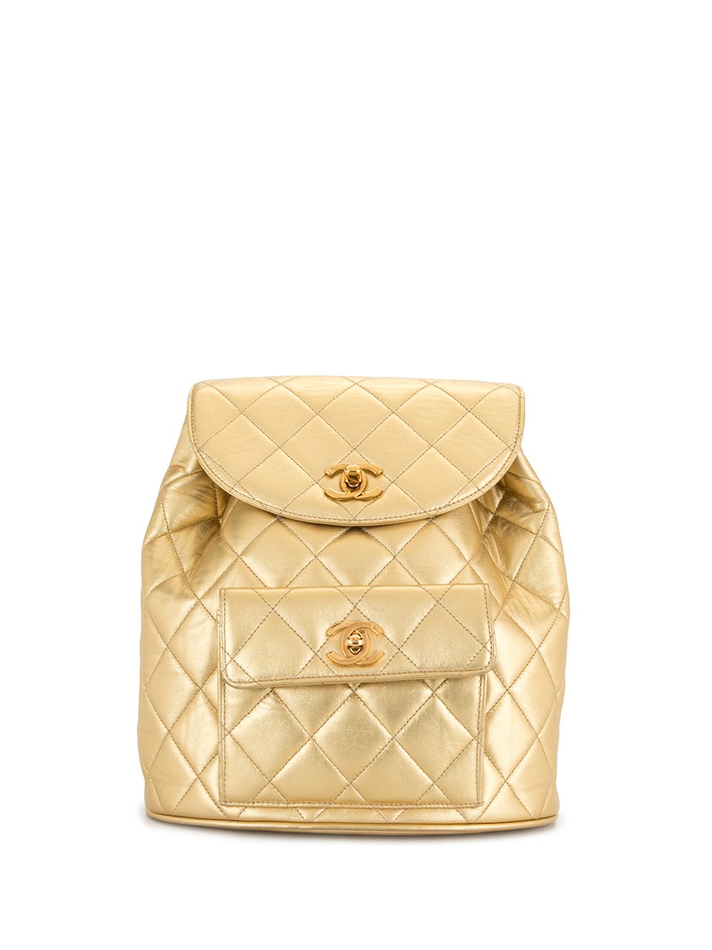 1992 CC diamond-quilted backpack