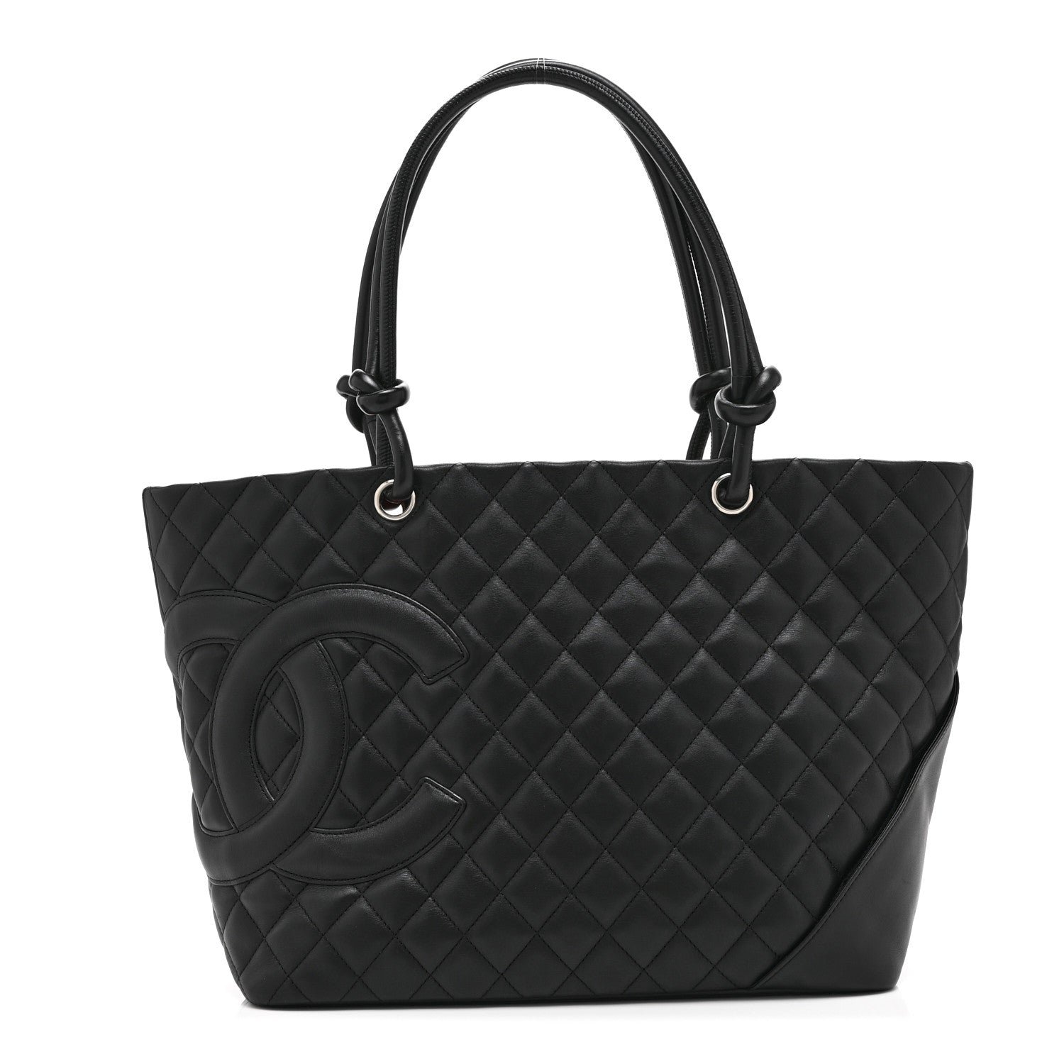 Chanel Calfskin Quilted Large Cambon Tote Black