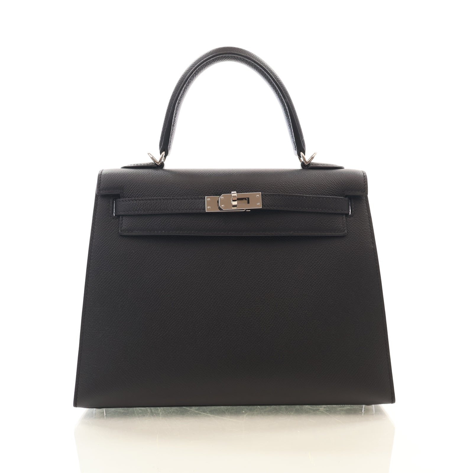 Hermes Noir Epsom Kelly 25