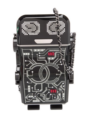 Crystal Robot Minaudière Bag