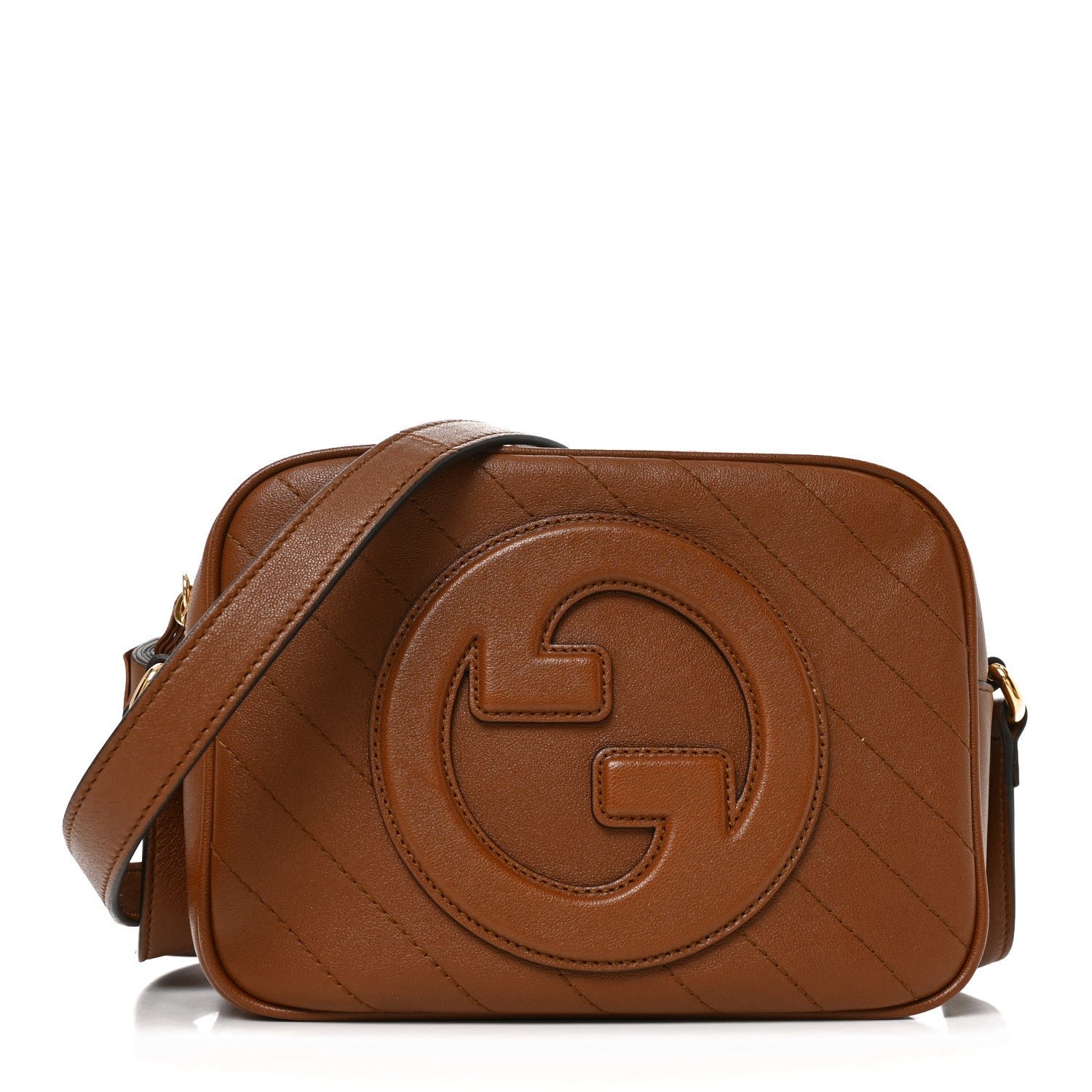 Gucci Sakai Be Green Calfskin Diagonal Stitched Small Blondie Shoulder Bag Cuir
