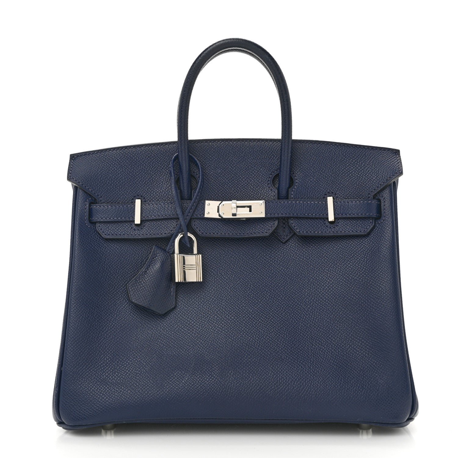 Hermes Epsom Verso Birkin 25 Bleu De Malte Bleu Sapphire