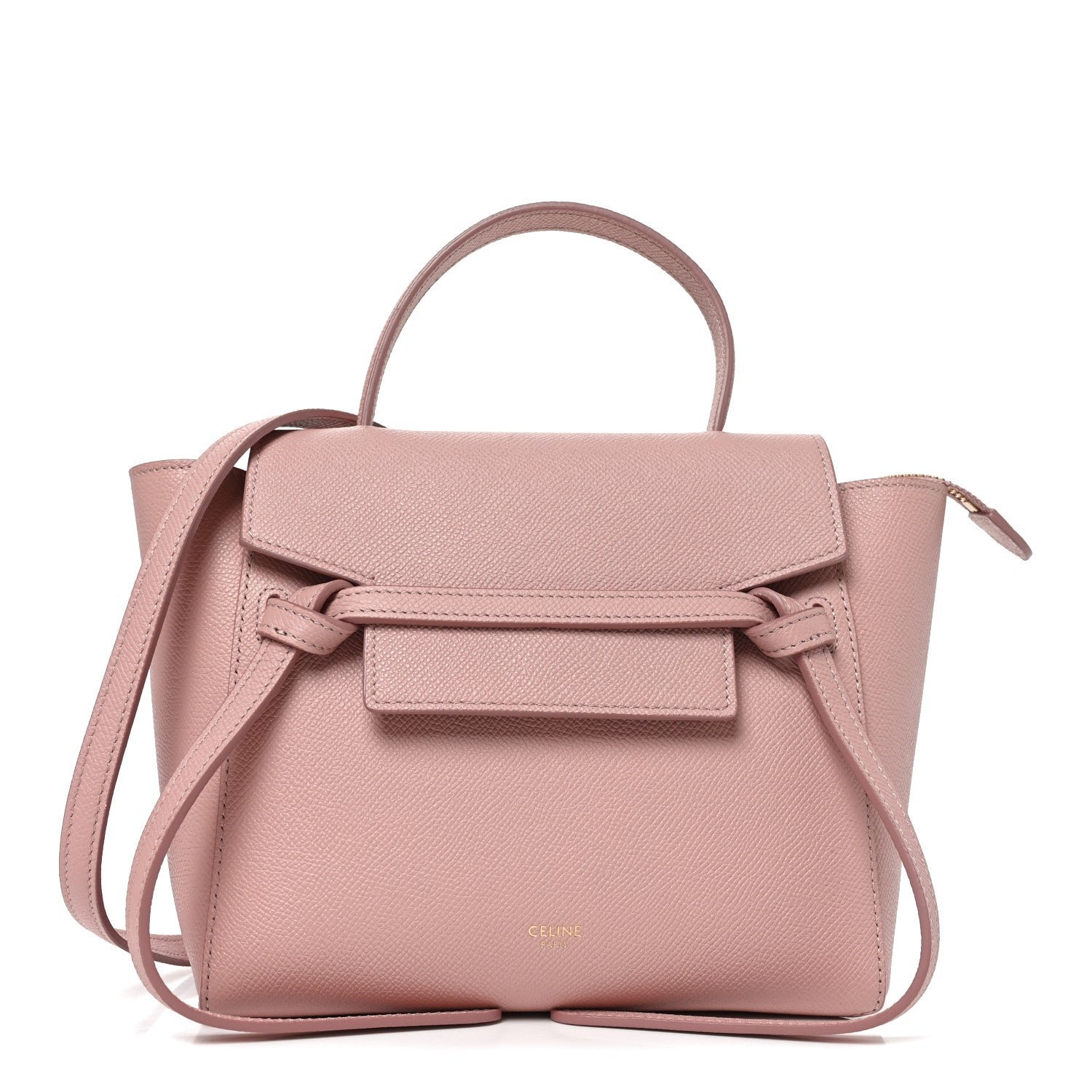 Celine Grained Calfskin Nano Belt Bag Vintage Pink