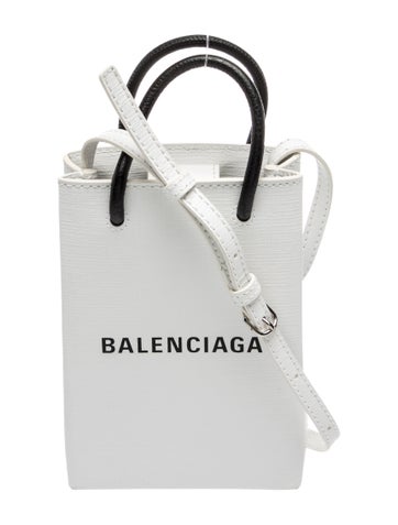 Saffiano Leather Shopping Phone Holder