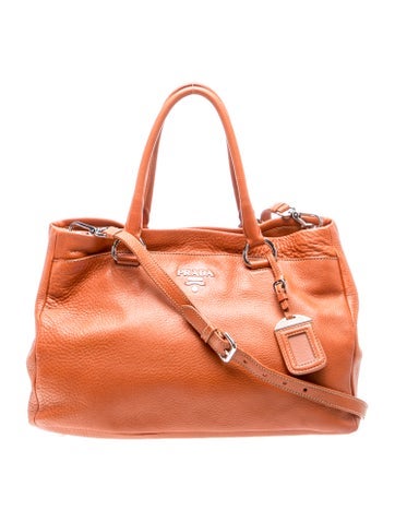 Vitello Daino Leather Top Handle Bag Vintage