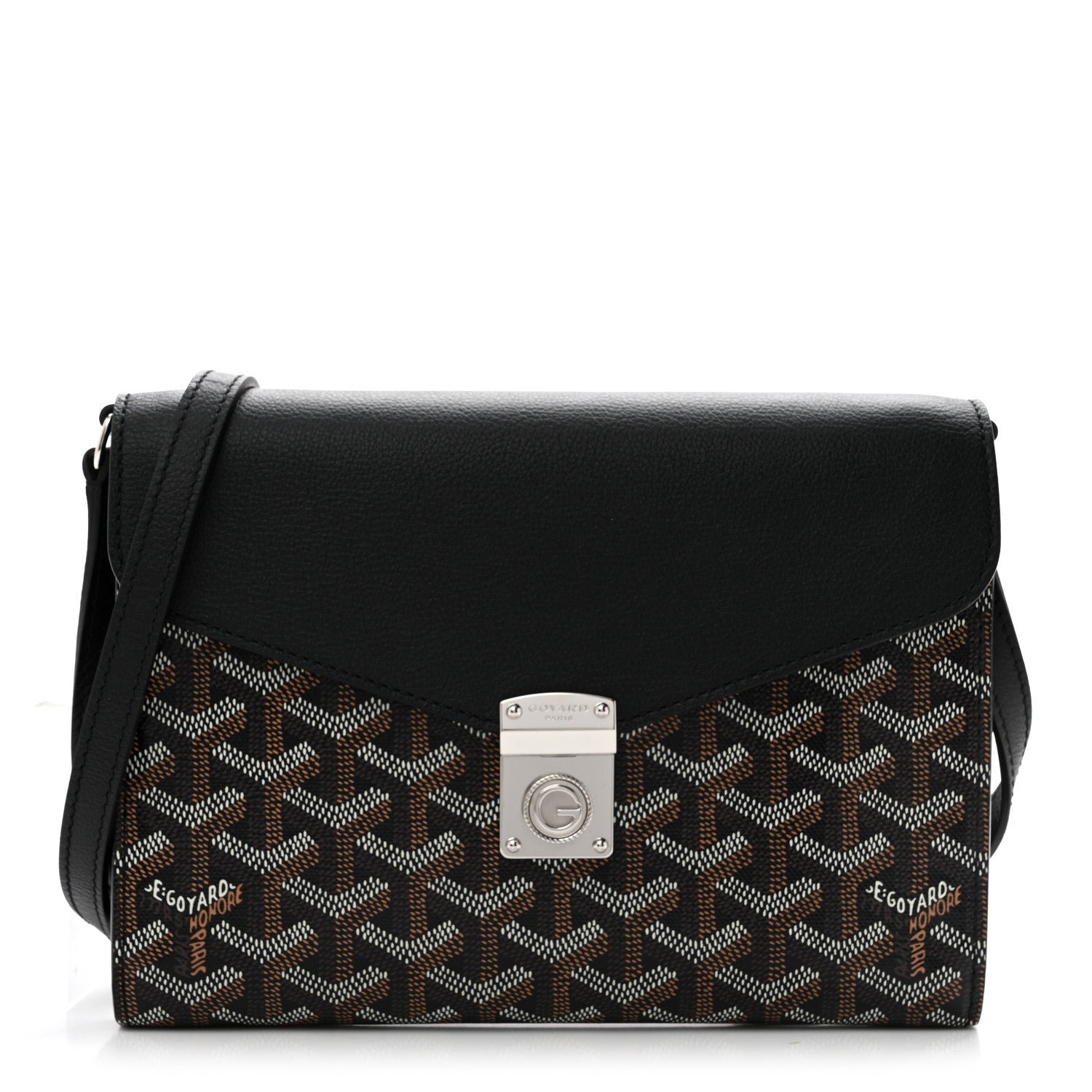 Goyard Goyardine Calfskin Chypre Wallet Pouch Black