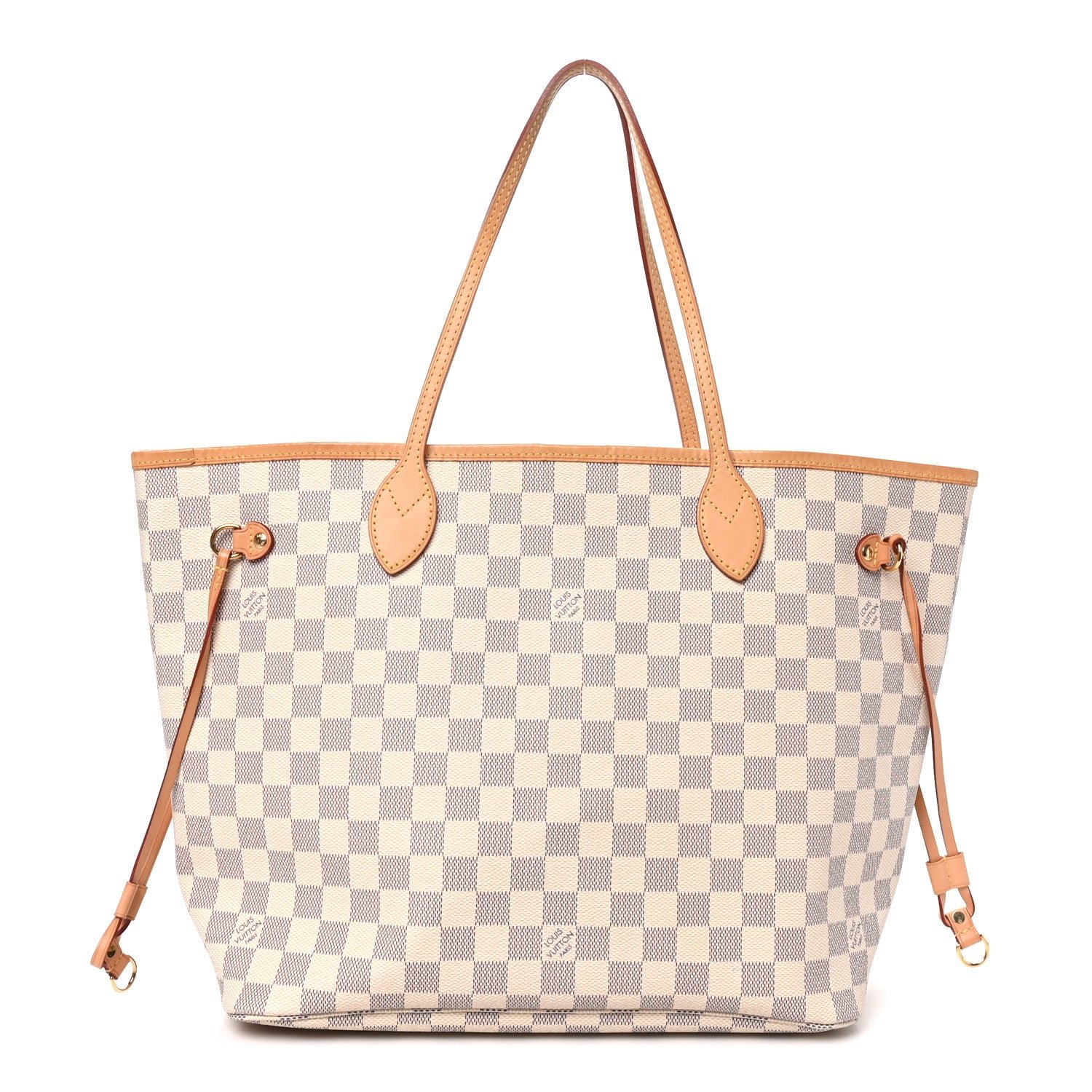 Damier Azur Neo Neverfull MM Rose Ballerine