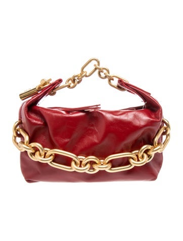 Balmain Leather Top Handle Bag