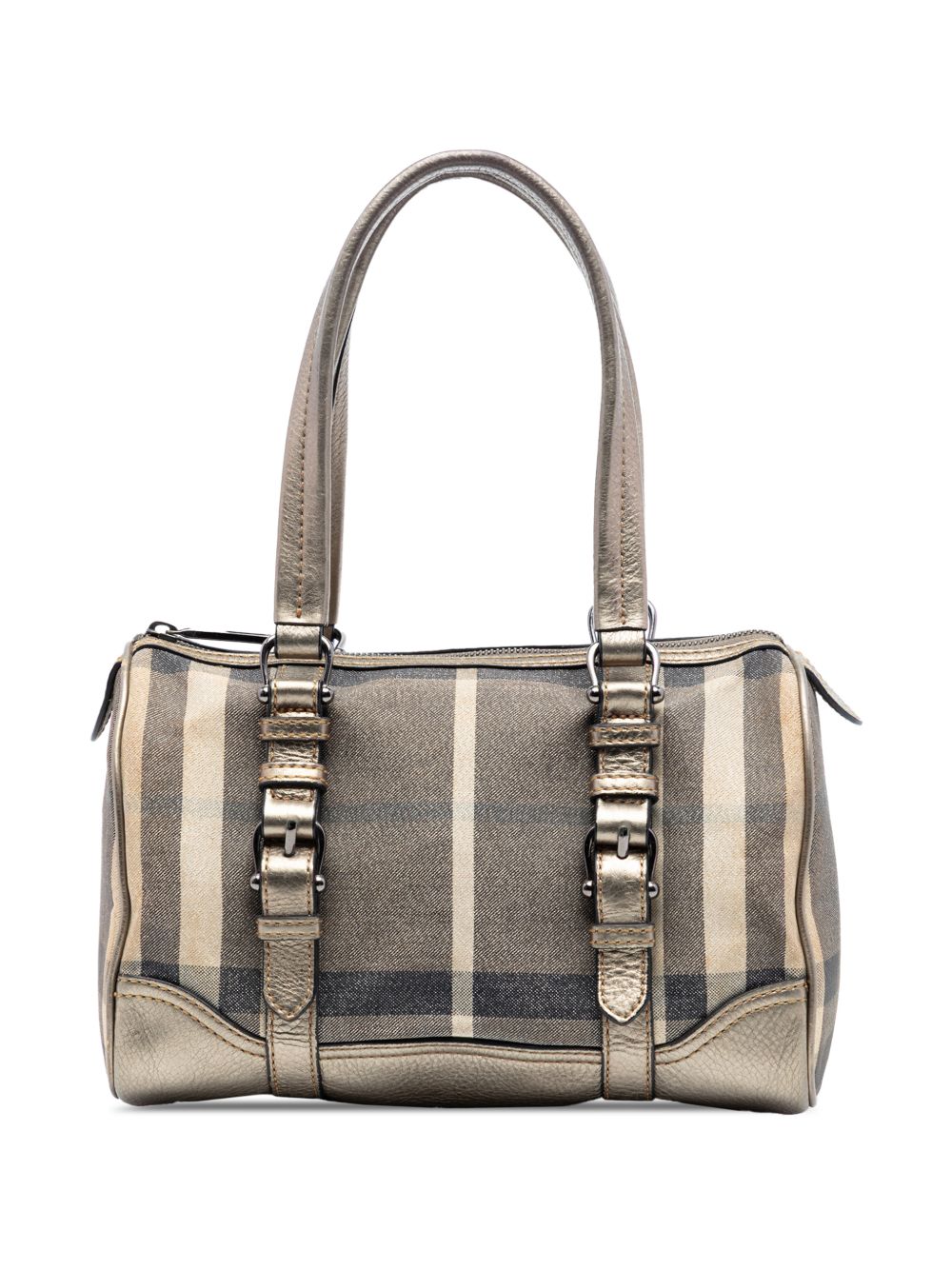 Burberry 2000-2017 Smoke Check Canvas boston bag