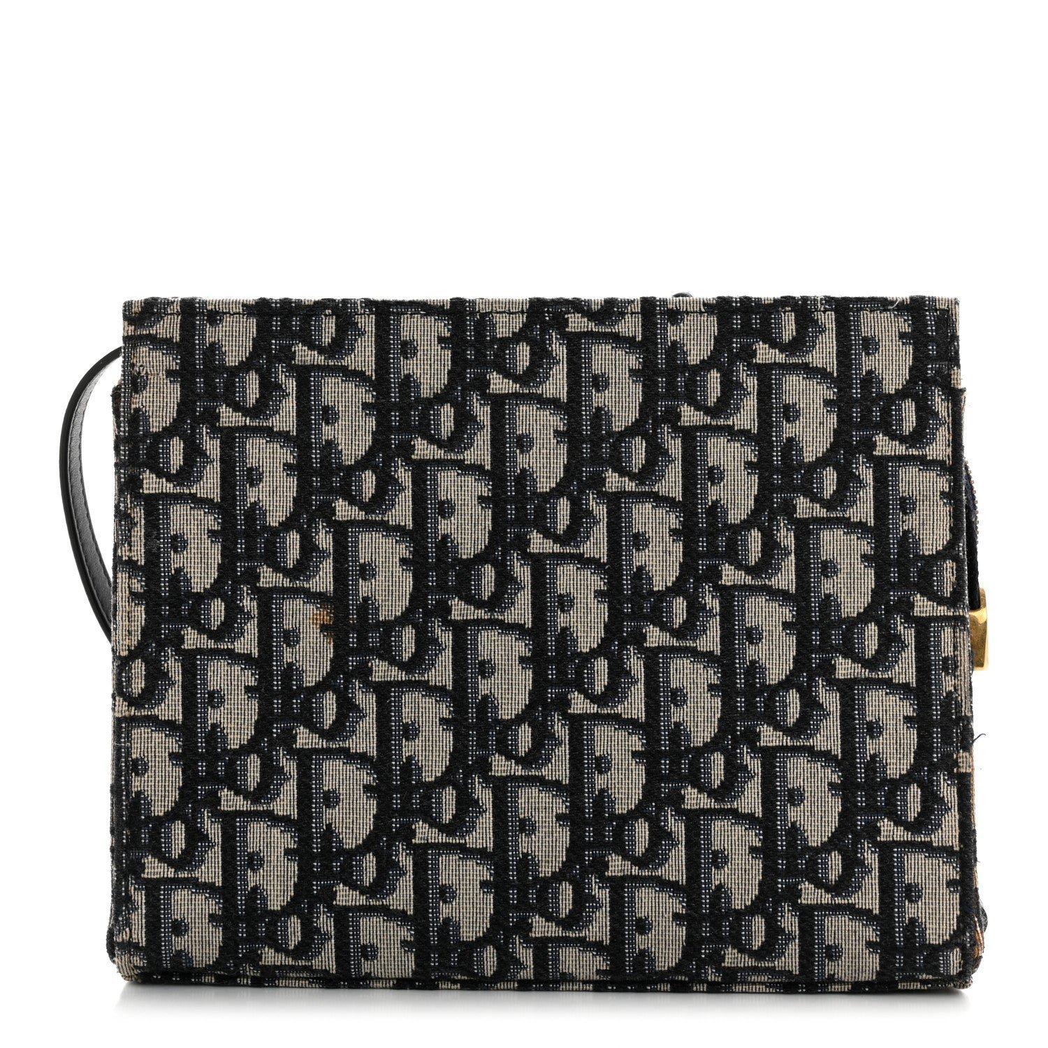 Dior Oblique Zipped Pouch Clutch Blue