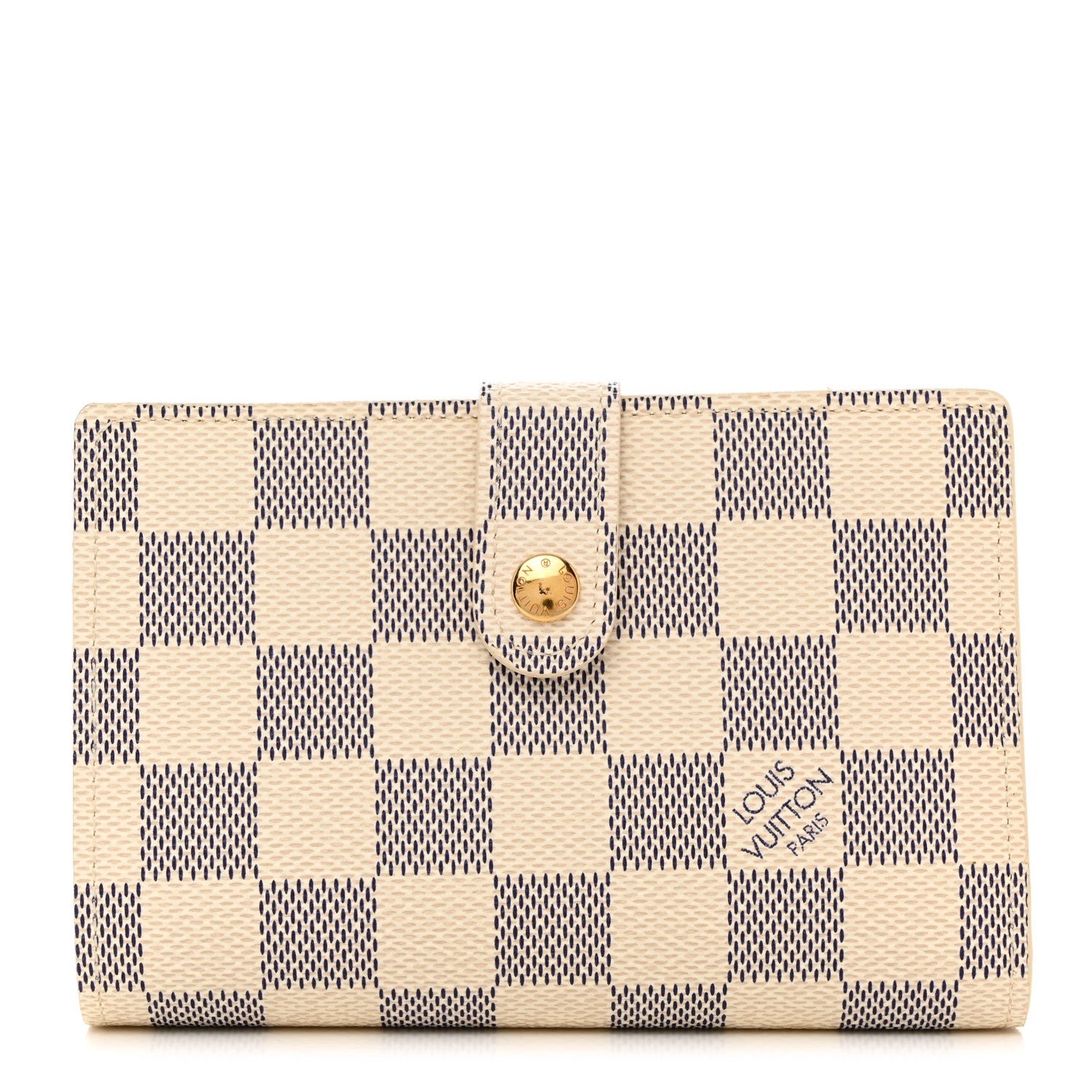 Louis Vuitton LOUIS VUITTON Damier Azur French Purse Wallet