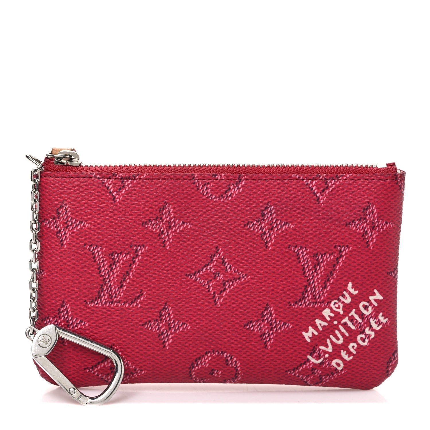 Louis Vuitton Monogram Heritage Key Pouch S Pondicherry Pink