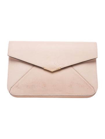 Leather Envelope Clutch