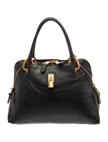 Leather Top Handle Bag