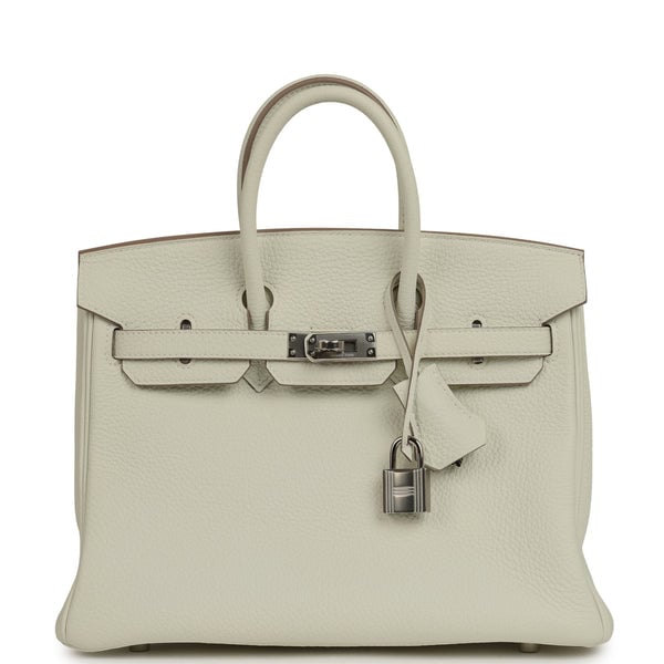Hermes Hermes Birkin 25 Mushroom Togo Palladium Hardware