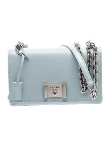 Saffiano Lux Leather Saffiano Lux Chain Flap Bag