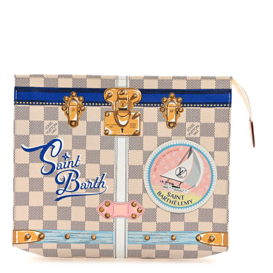 Louis Vuitton Damier Azur Summer Trunks Saint Barths Toiletry Pouch 26