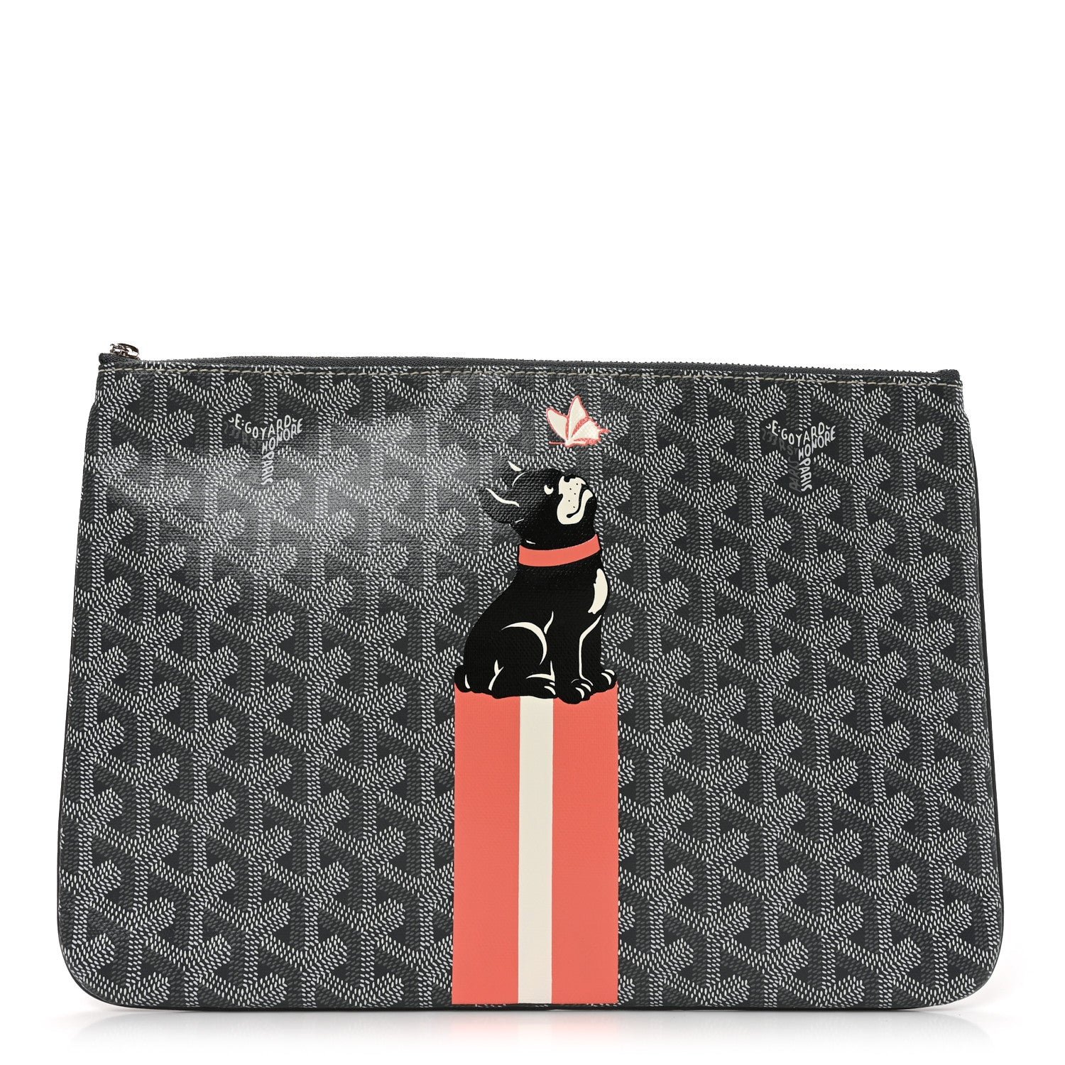 Goyard Goyardine Senat Pochette MM Grey