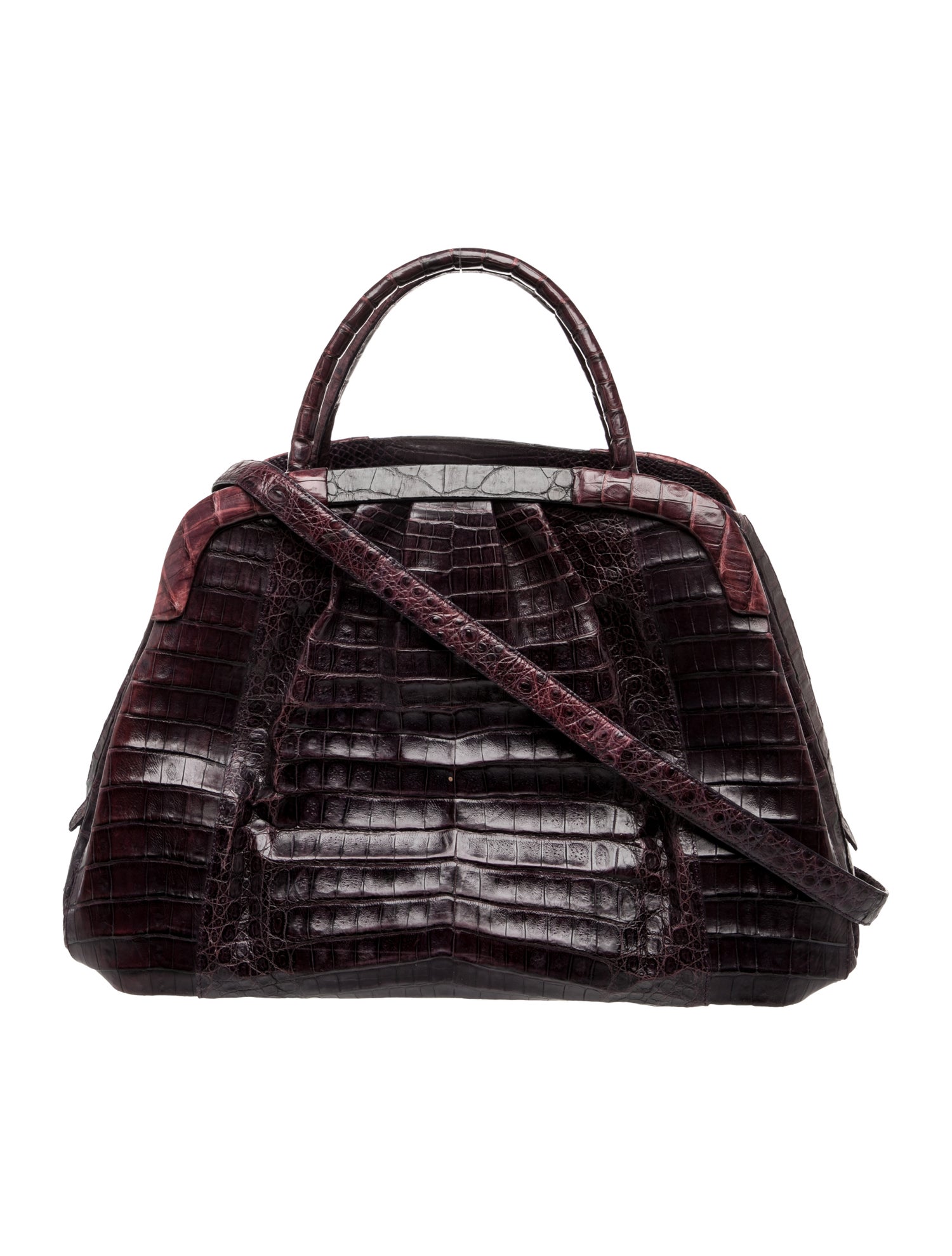 Crocodile Top Handle Bag
