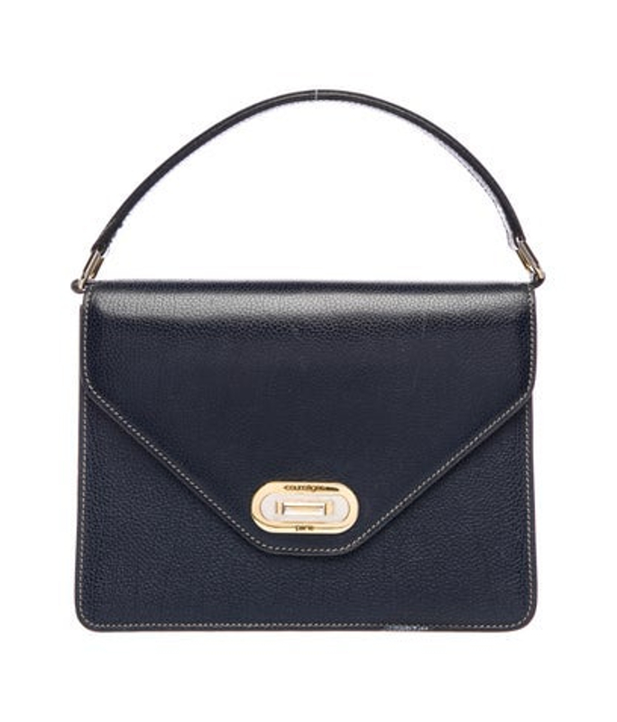 Courreges Leather Top Handle Bag