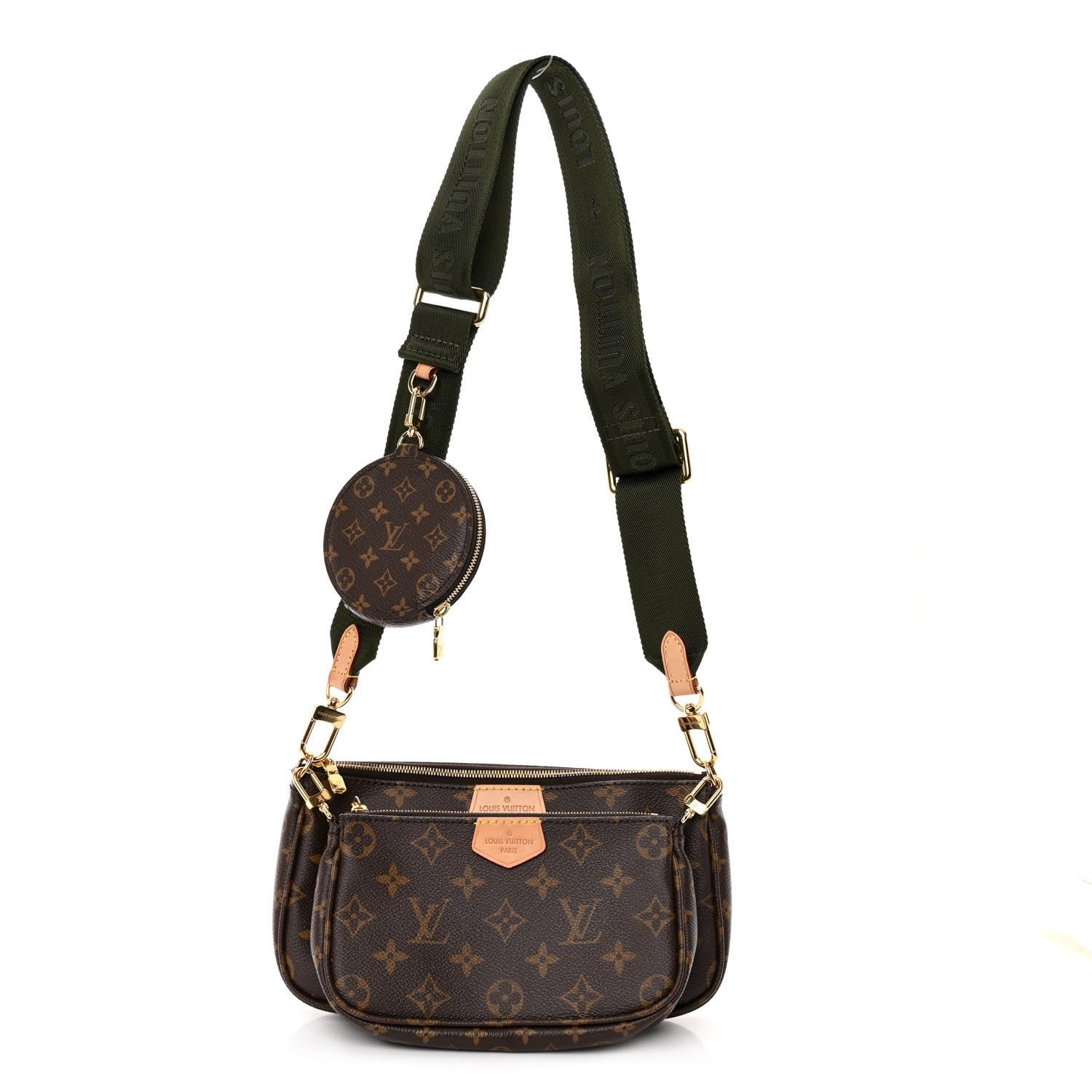 Louis Vuitton Monogram My LV World Tour Multi Pochette Accessories Kaki