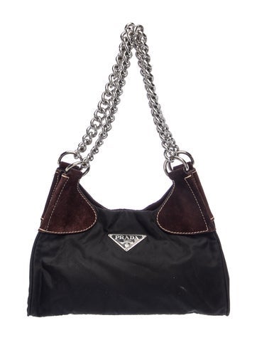 Prada Tessuto Nylon Shoulder Bag Vintage