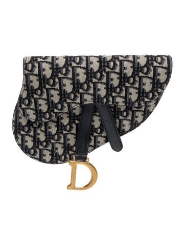 Oblique Jacquard Saddle Belt Pouch