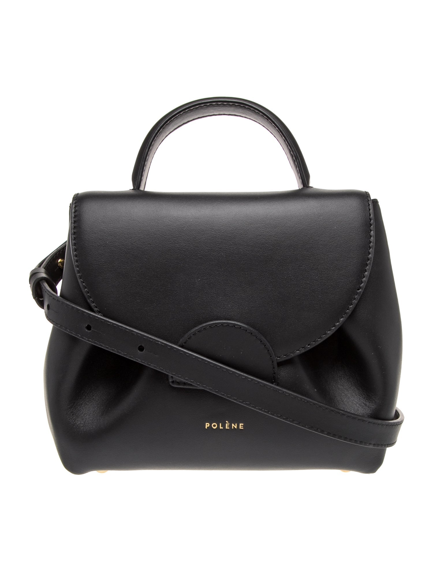 Polene Leather Crossbody Bag