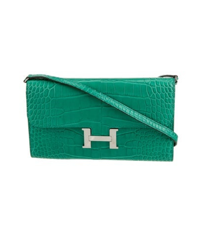 Hermes Matte Alligator Constance To Go Wallet