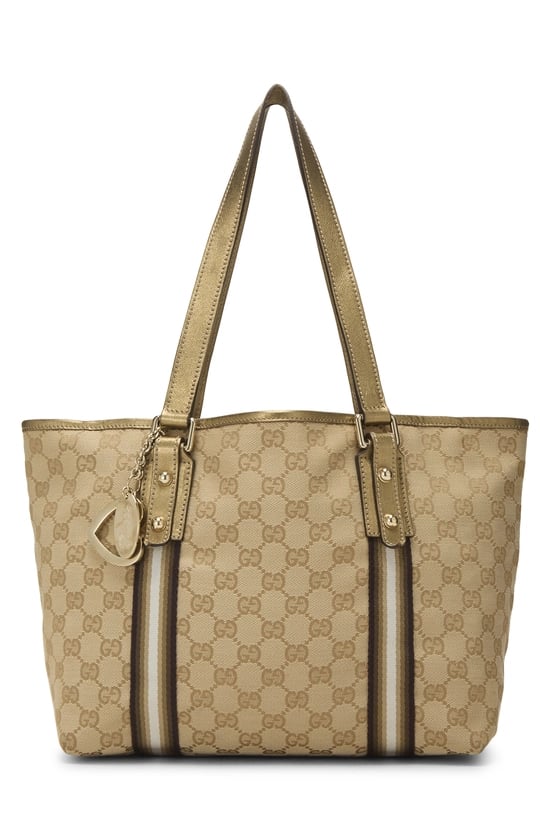 Gold Original GG Canvas Jolicoeur Tote
