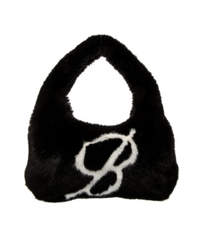 Blumarine Faux Fur Top Handle Bag