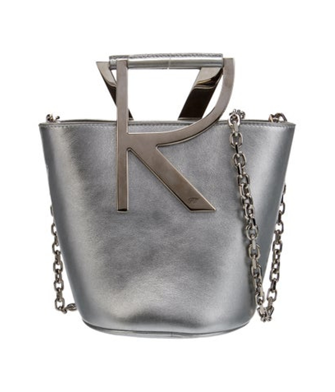 Roger Vivier Vivier Leather Bucket Bag